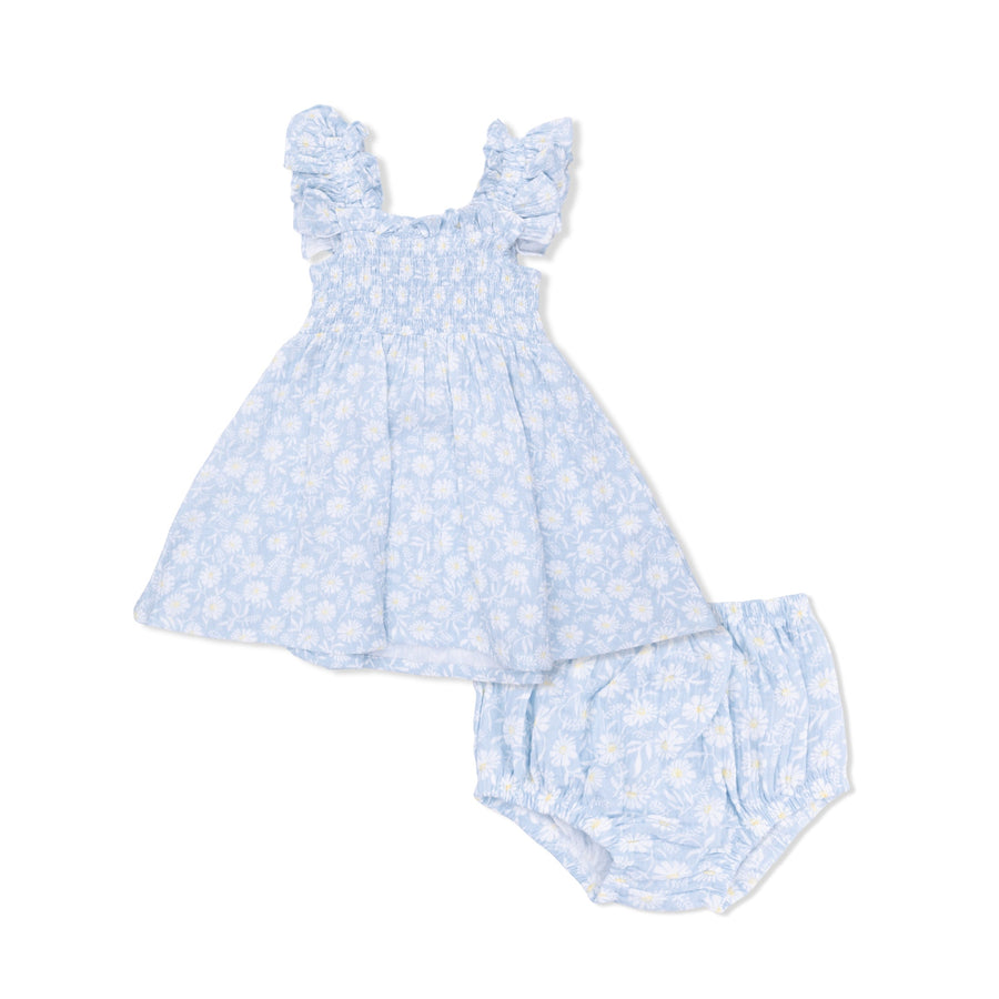 Smocked Sundress with Bloomer - Western Daisies