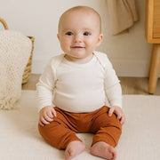 Organic Cotton Cuffed Pants - Cinnamon