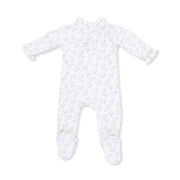 Bamboo Kimono Ruffle Snap Footie - Rose Briar