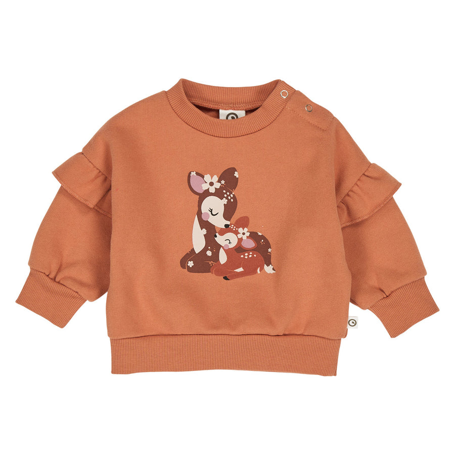 Cedar Frill Deer Print Sweatshirt