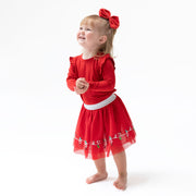 Tutu Skirt with Bike Shorts - Christmas Lights Merry