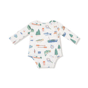 Bamboo Bodysuit - Fishing Things