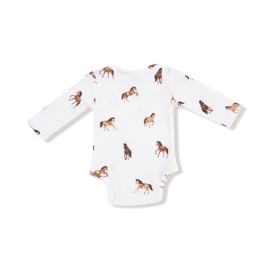 Lap Shoulder Bodysuit - Mini Horses