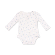 Long Sleeve Bodysuit -  Little Horseshoes - Blue