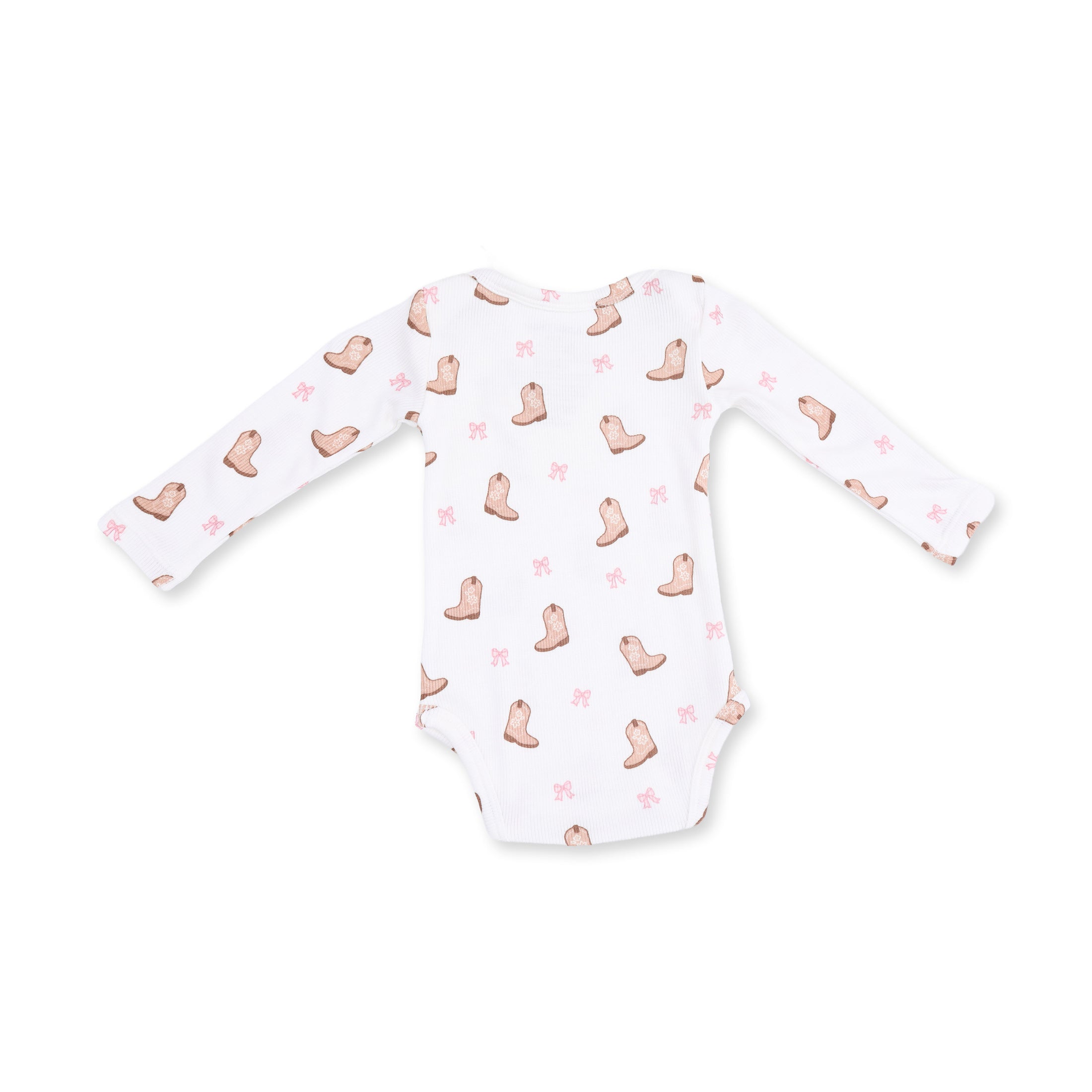 Long Sleeve Bodysuit -  Mini Cowgirl Boots