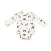 Long Sleeve Bodysuit -  Northern Woodland Animals