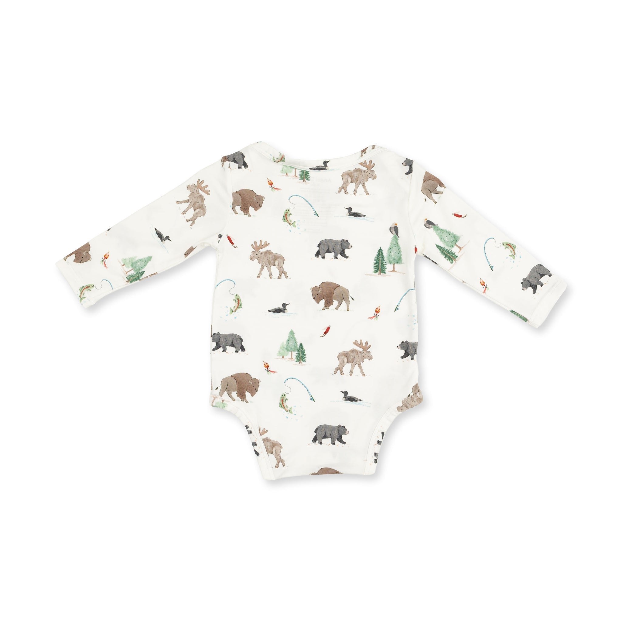Long Sleeve Bodysuit -  Northern Woodland Animals