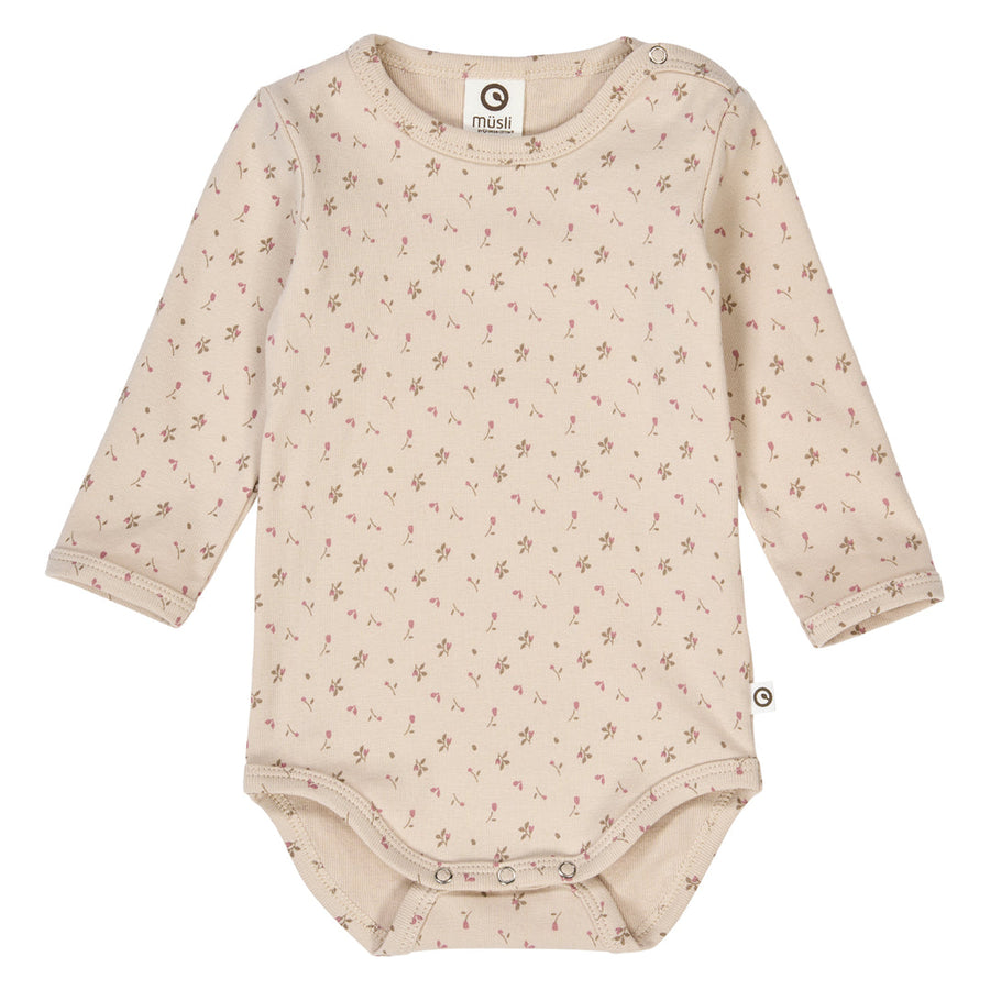 Aster Floral Print Long Sleeve Bodysuit