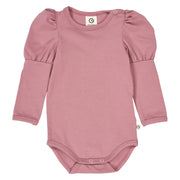 Cozy Me Puff Long Sleeve Bodysuit - Nostalgia Rose