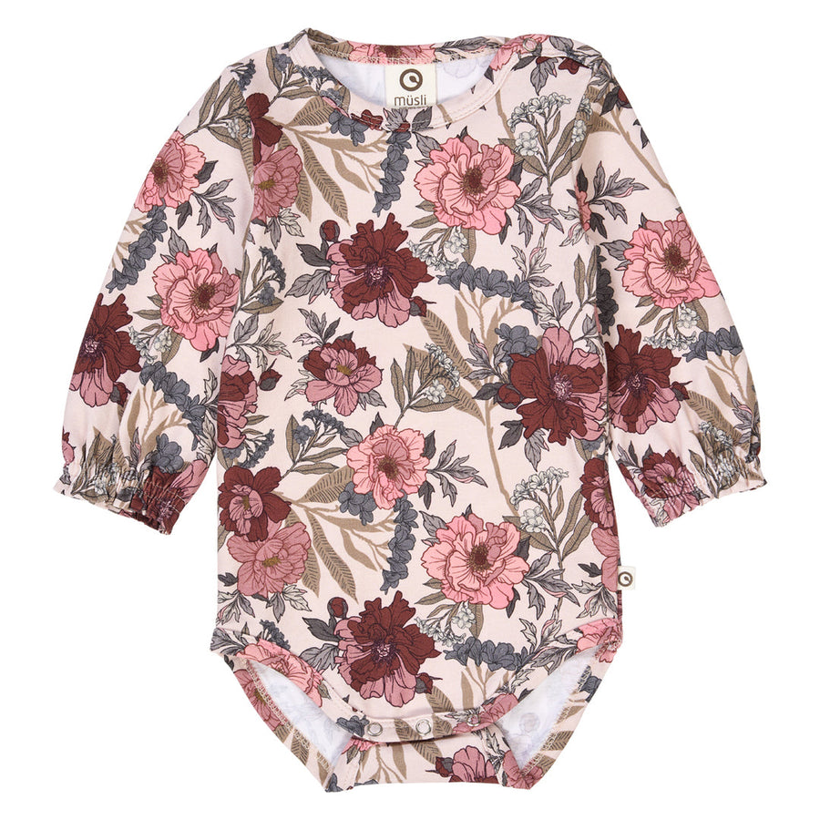 Bliss Floral Print Long Sleeve Bodysuit