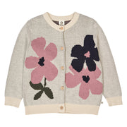 Zinnia Floral Embroidery Knit Cardigan