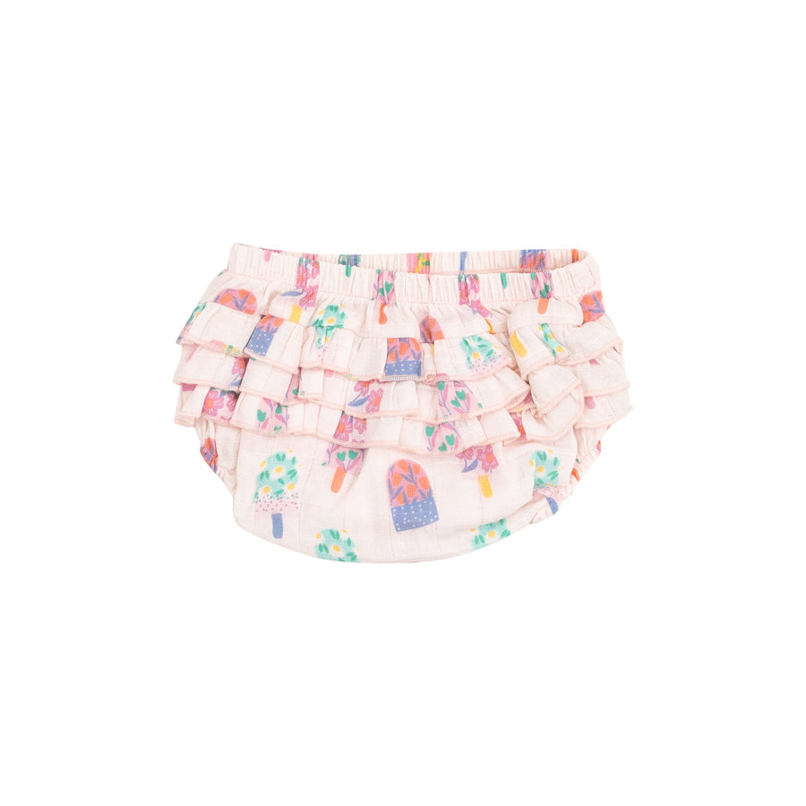Sundress and Diaper Cover - Floral Popsicles