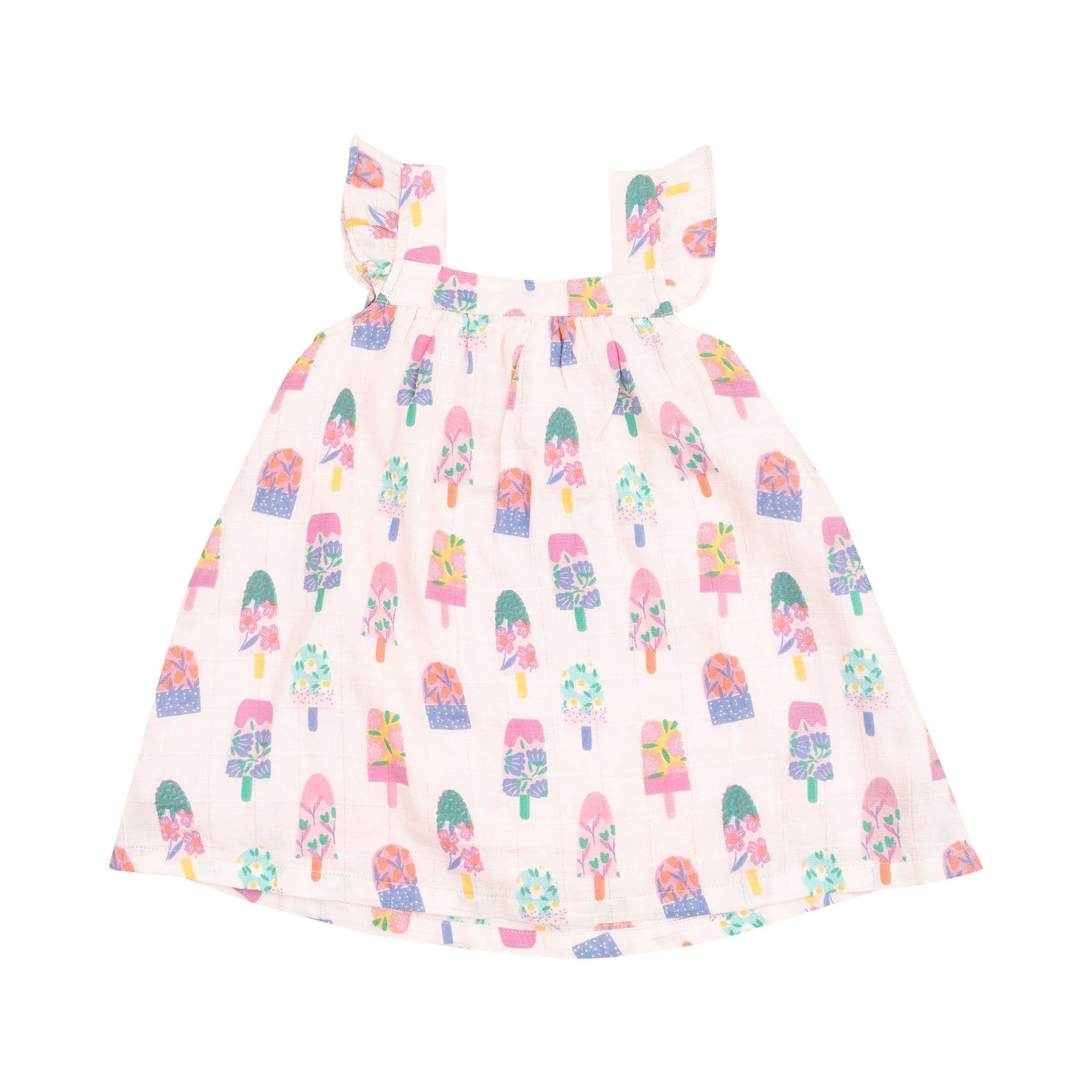 Sundress and Diaper Cover - Floral Popsicles