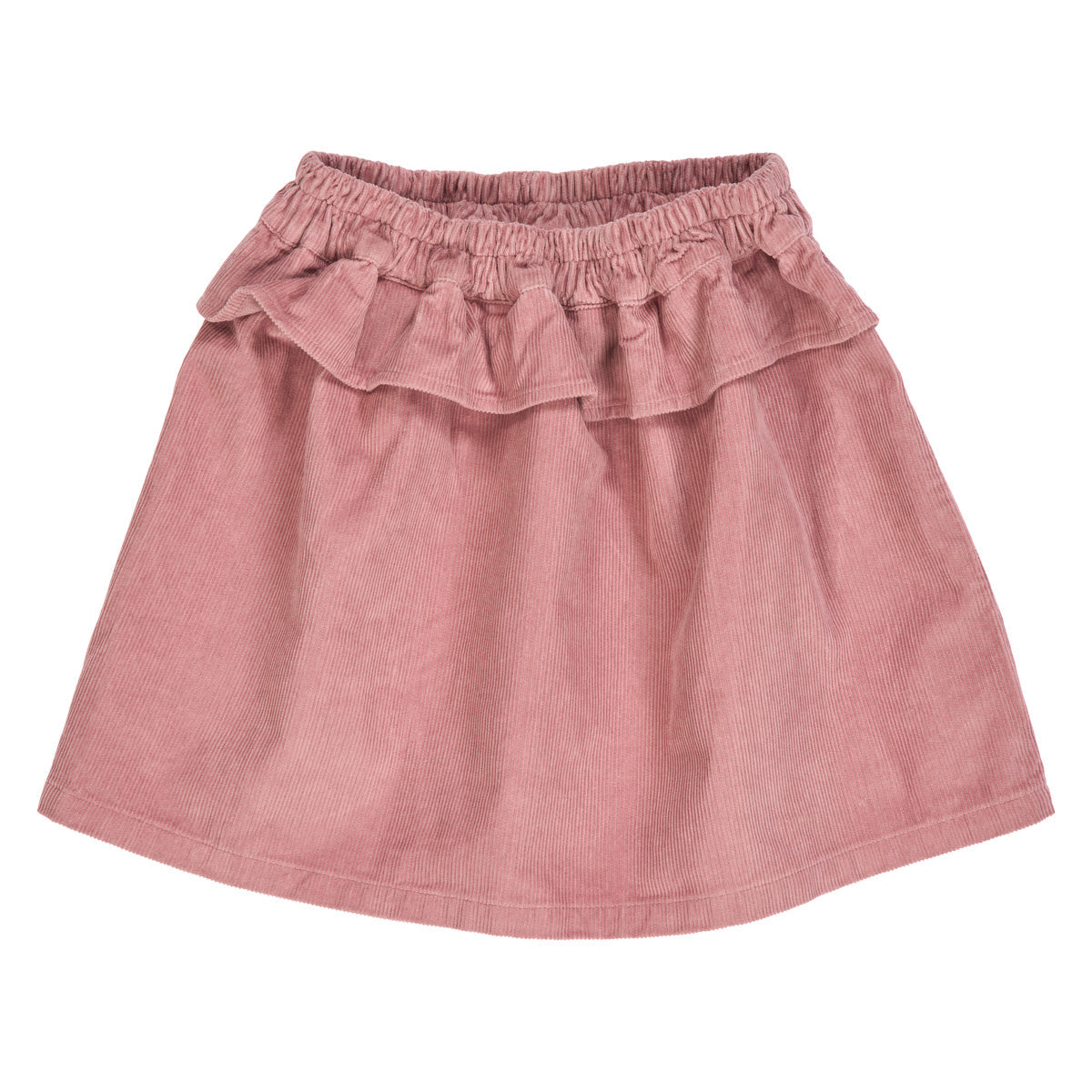 Corduroy Frill Skirt - Nostalgia Rose
