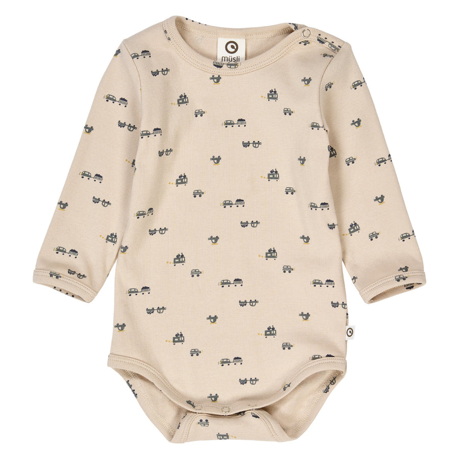 Rib Bodysuit and Overall Set - Auto