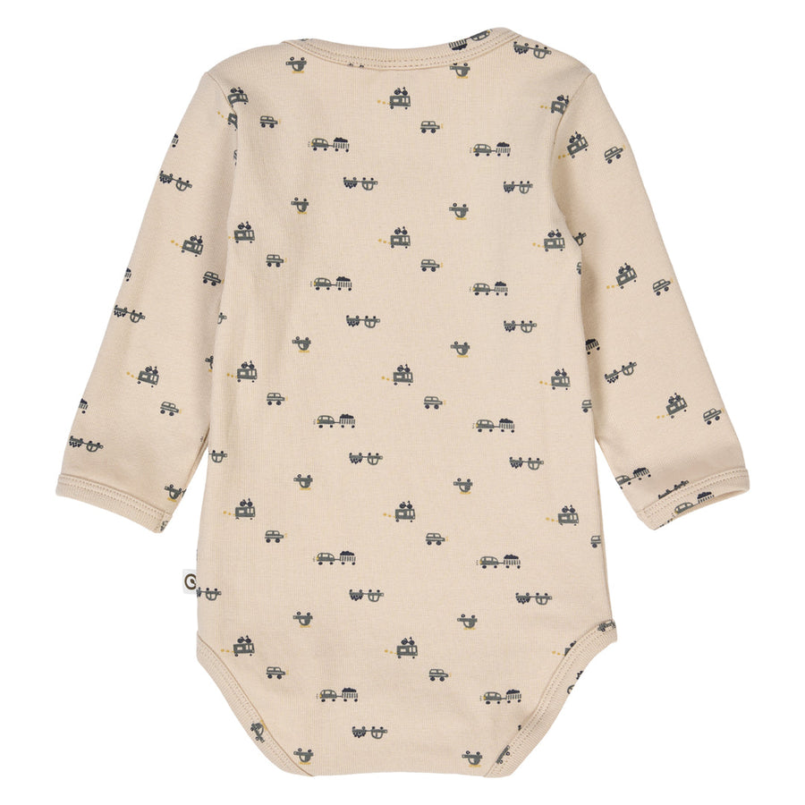 Rib Bodysuit and Overall Set - Auto