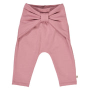 Cozy Me Bow Pants - Nostalgia Rose