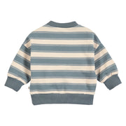 Stripe Sweatshirt Baby - Oak/Stormy Blue