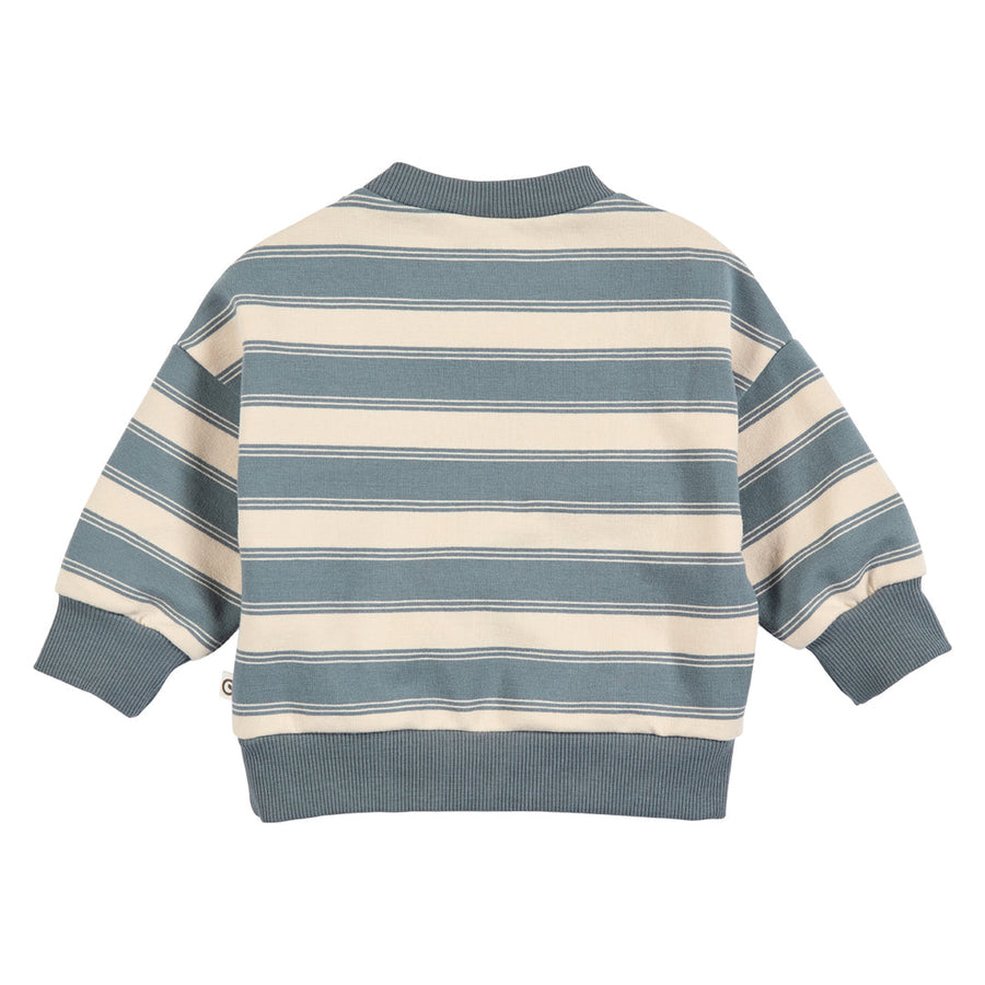 Stripe Sweatshirt Baby - Oak/Stormy Blue