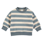 Stripe Sweatshirt Baby - Oak/Stormy Blue