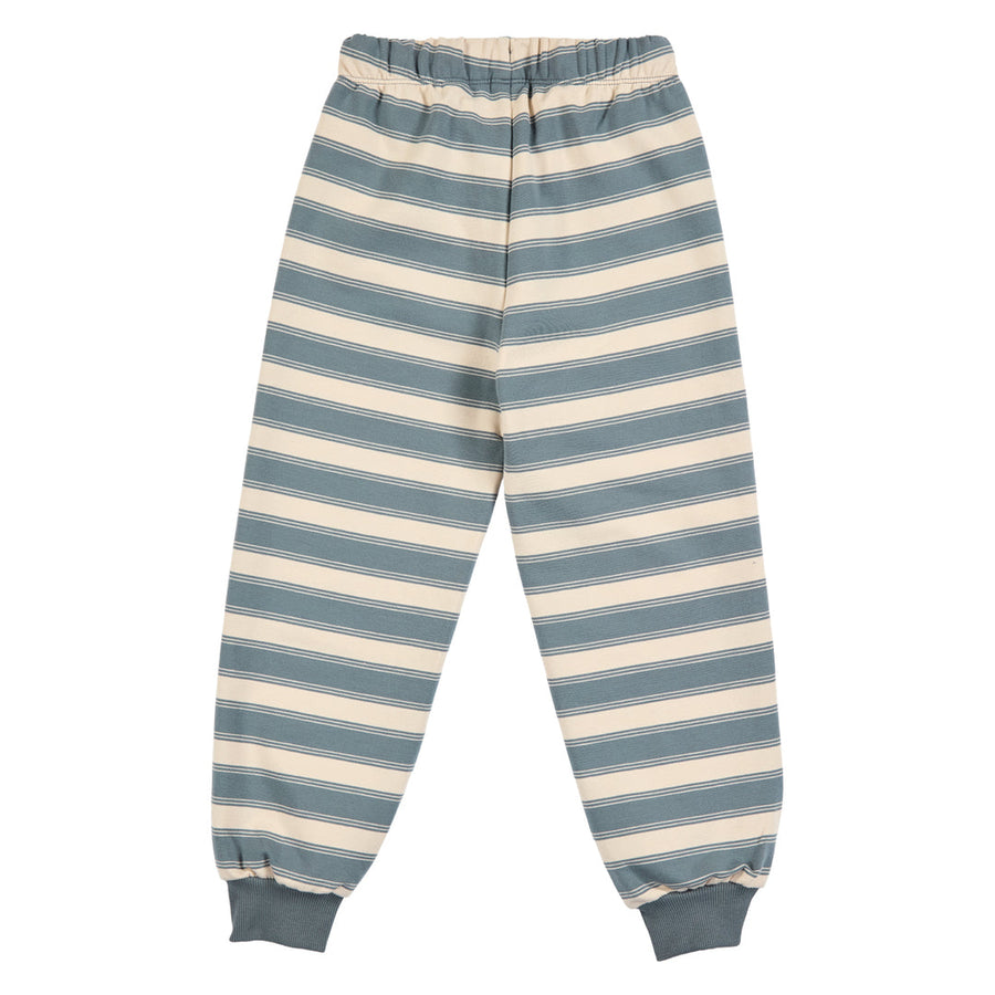 Stripe Sweat Set - Oak/Stormy Blue