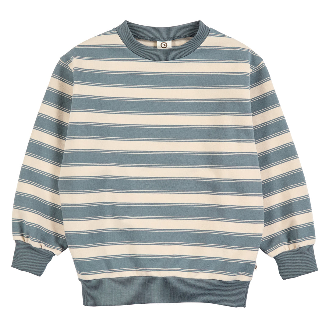 Stripe Sweat Set - Oak/Stormy Blue