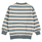 Stripe Sweat Set - Oak/Stormy Blue