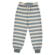 Stripe Sweat Set - Oak/Stormy Blue