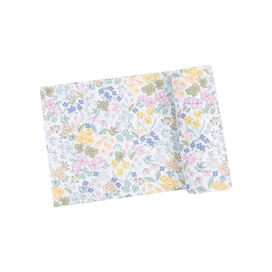 Organic Cotton Muslin Swaddle Blanket - Samantha Floral