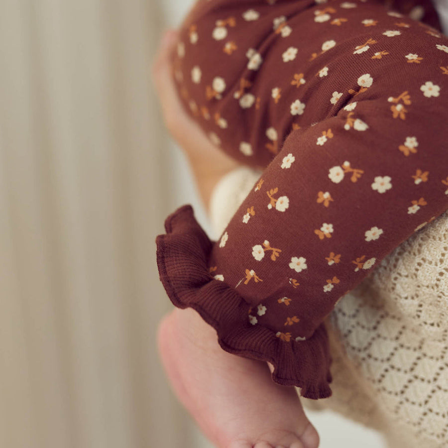 Cedar Frill Floral Print Baby Pants