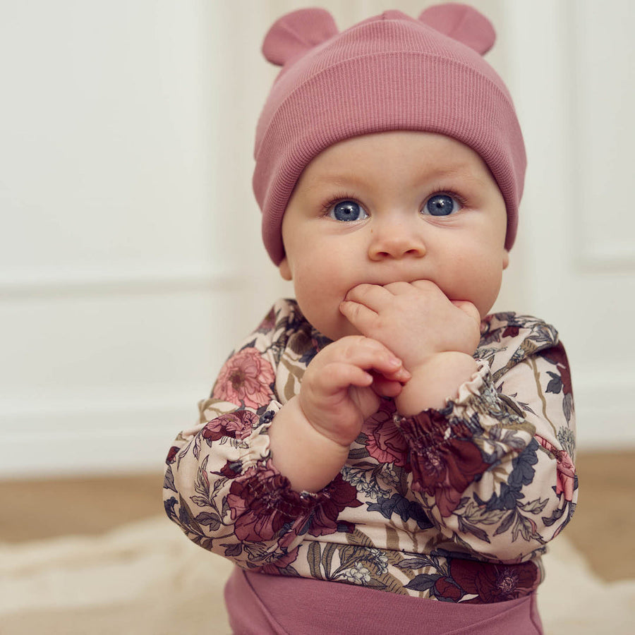 Bliss Floral Print Long Sleeve Bodysuit