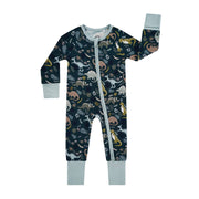 Bamboo Baby Convertible Romper - Prehistoric Friends Dinosaur