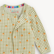 Modal Magnetic Footie - Pumpkin Plaid