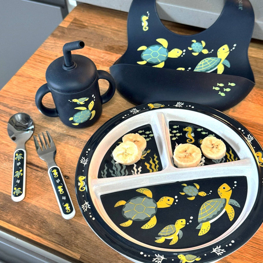 Divided Suction Plate - Sea Turtle