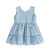 River Soft Denim Washed Baby Dress + Bloomer