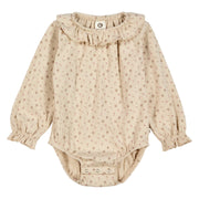 Aster Frill Collar Long Sleeve Bodysuit