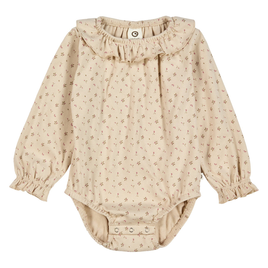 Aster Frill Collar Long Sleeve Bodysuit