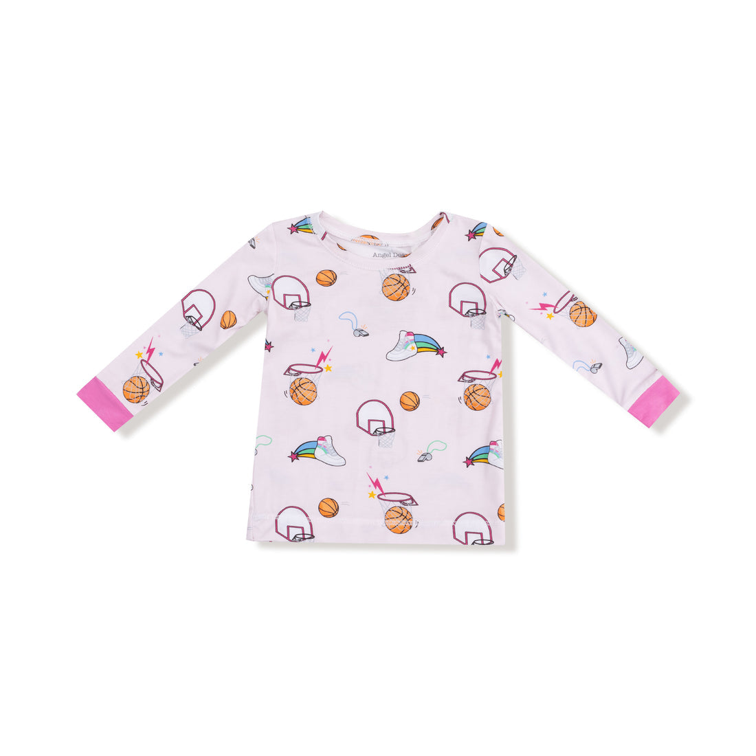 Long Sleeve Loungewear Set - Basketball Pink