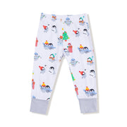 Long Sleeve Bamboo Loungewear Set - Holiday Penguins