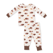 Long Sleeve Bamboo Loungewear Set - American Buffalo