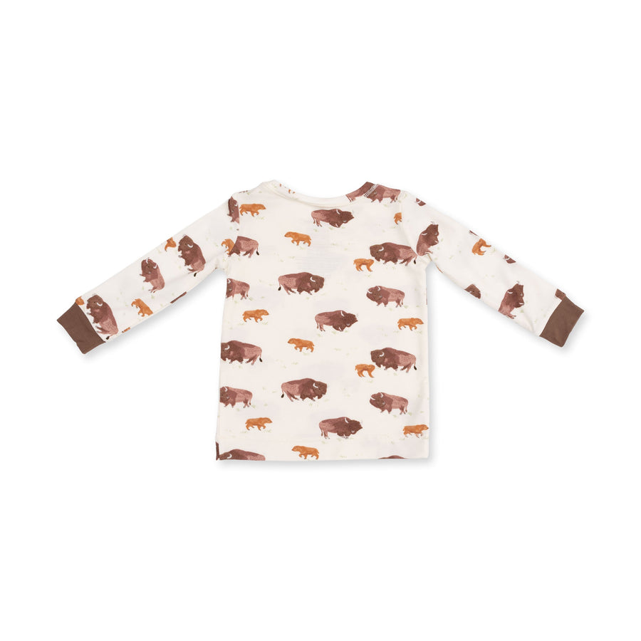 Long Sleeve Bamboo Loungewear Set - American Buffalo