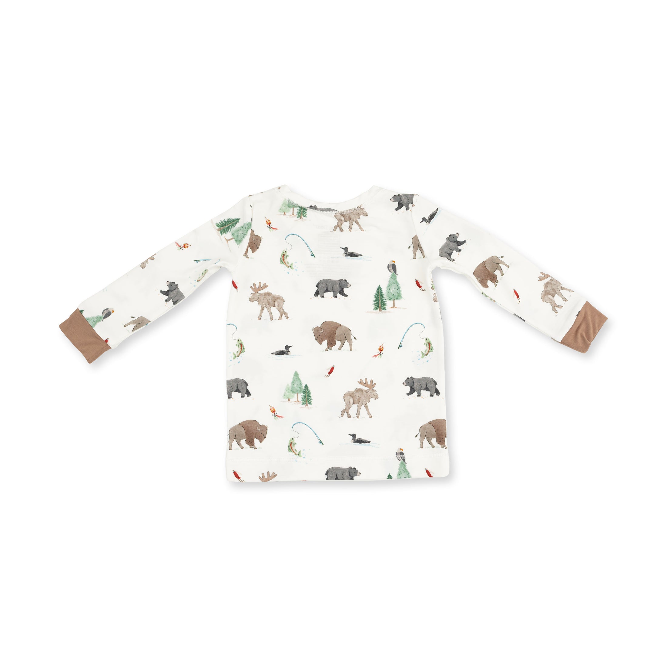 Long Sleeve Loungewear Set - Northern Woodland Animals