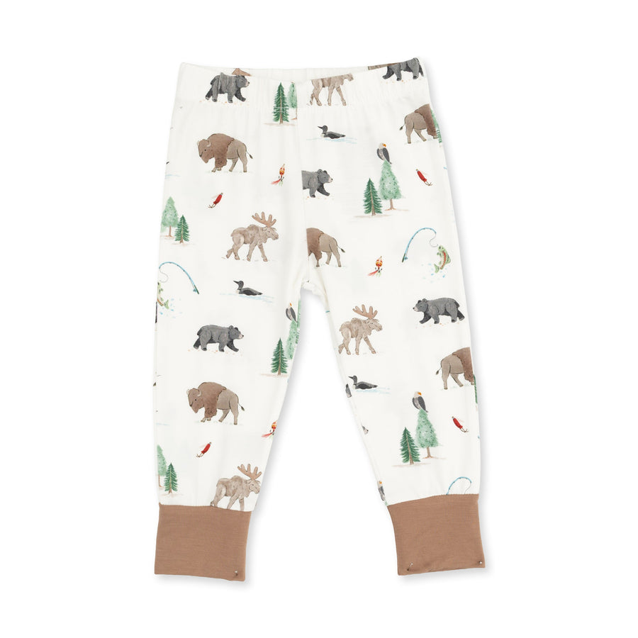 Long Sleeve Loungewear Set - Northern Woodland Animals