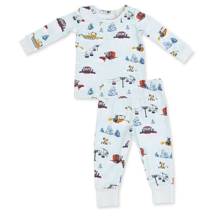 Long Sleeve Bamboo Loungewear Set - Snow Cats