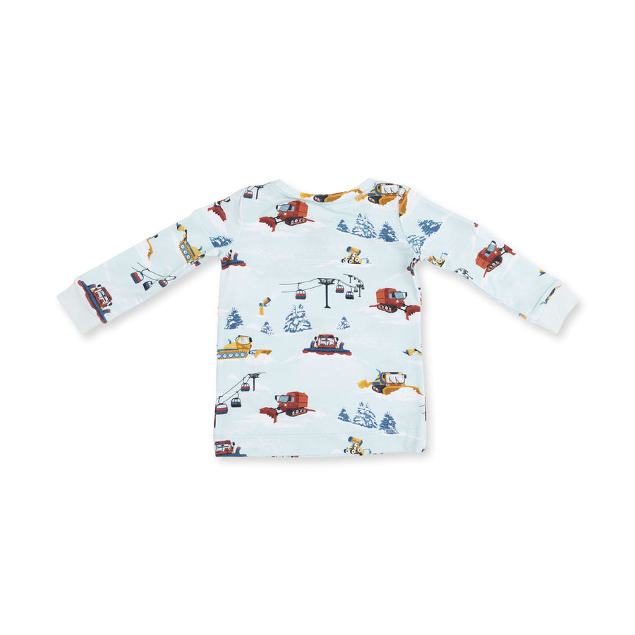 Long Sleeve Bamboo Loungewear Set - Snow Cats