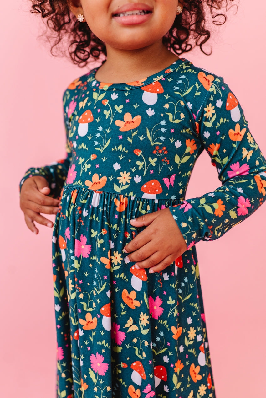 Long Sleeve Bamboo Dress - Sylva