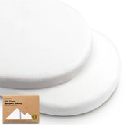 Isla Bassinet Mattress Sheets - Soft White