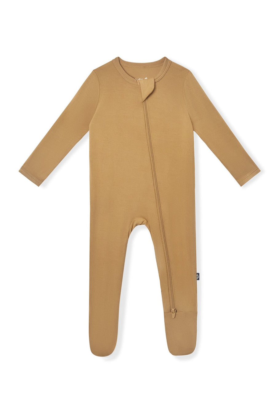 Bamboo Zippered Footie - Ochre