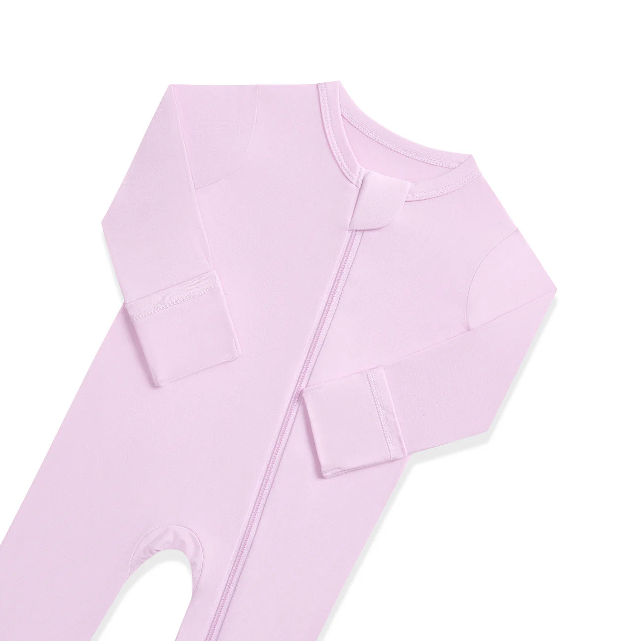 Bamboo Zippered Footie - Thistle