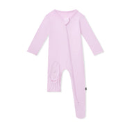 Bamboo Zippered Footie - Thistle
